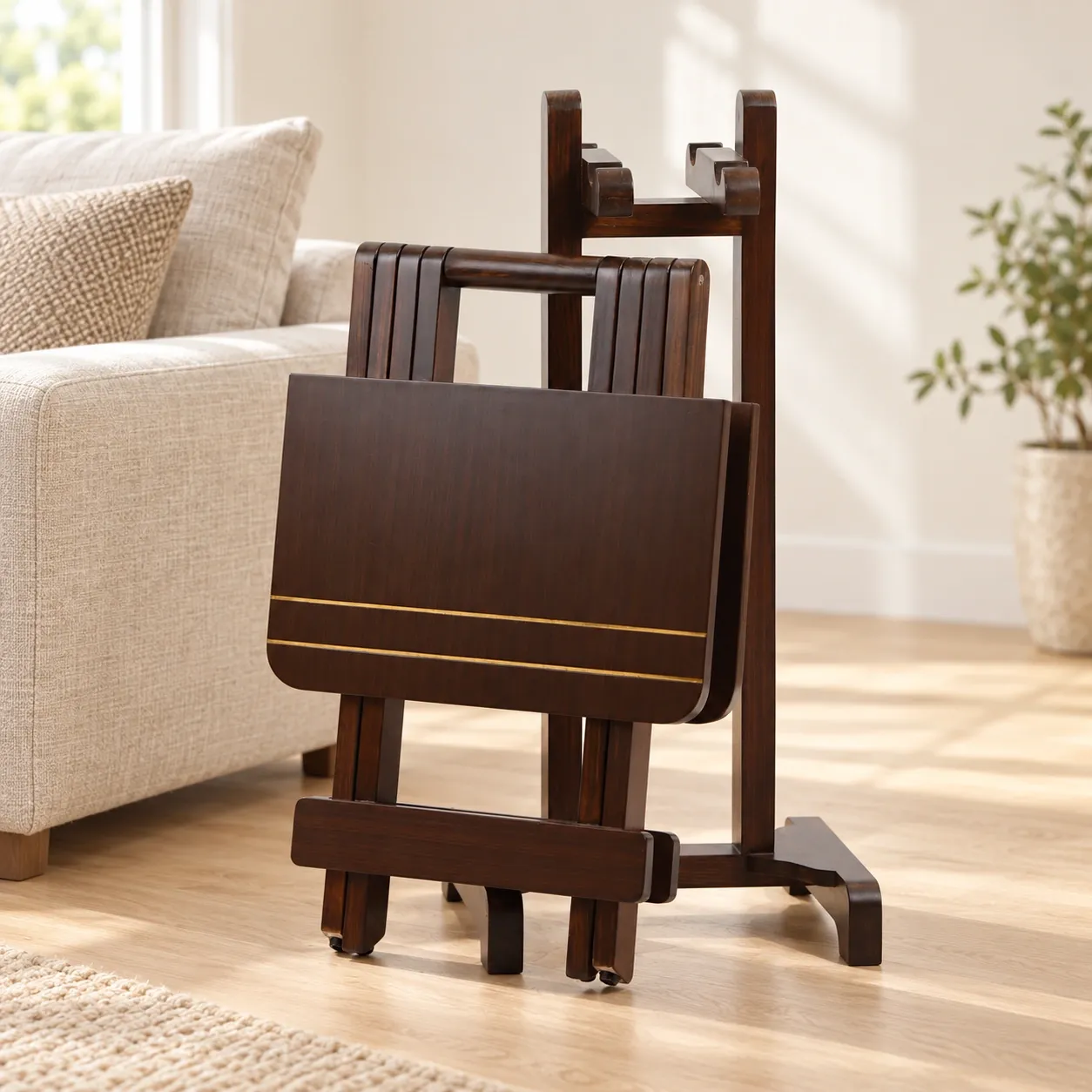 Table With Stand-2 — Veneer